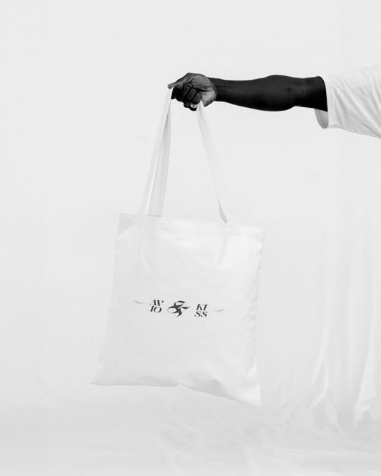 AVIO & KISS Tote Bag (Blue/Pink)