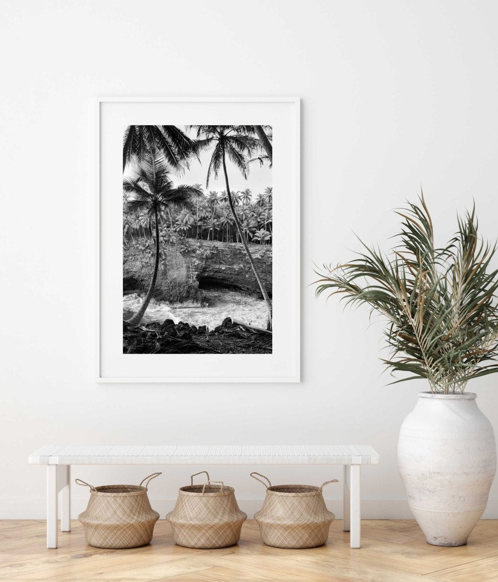 Framed Artwork with a white frame in an office space