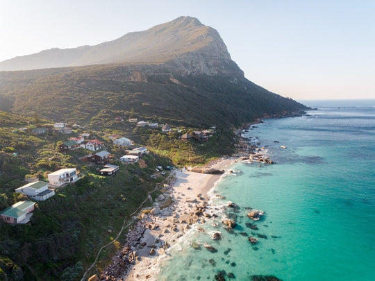 Smitswinkel Bay aerial near Simon's Town South Africa