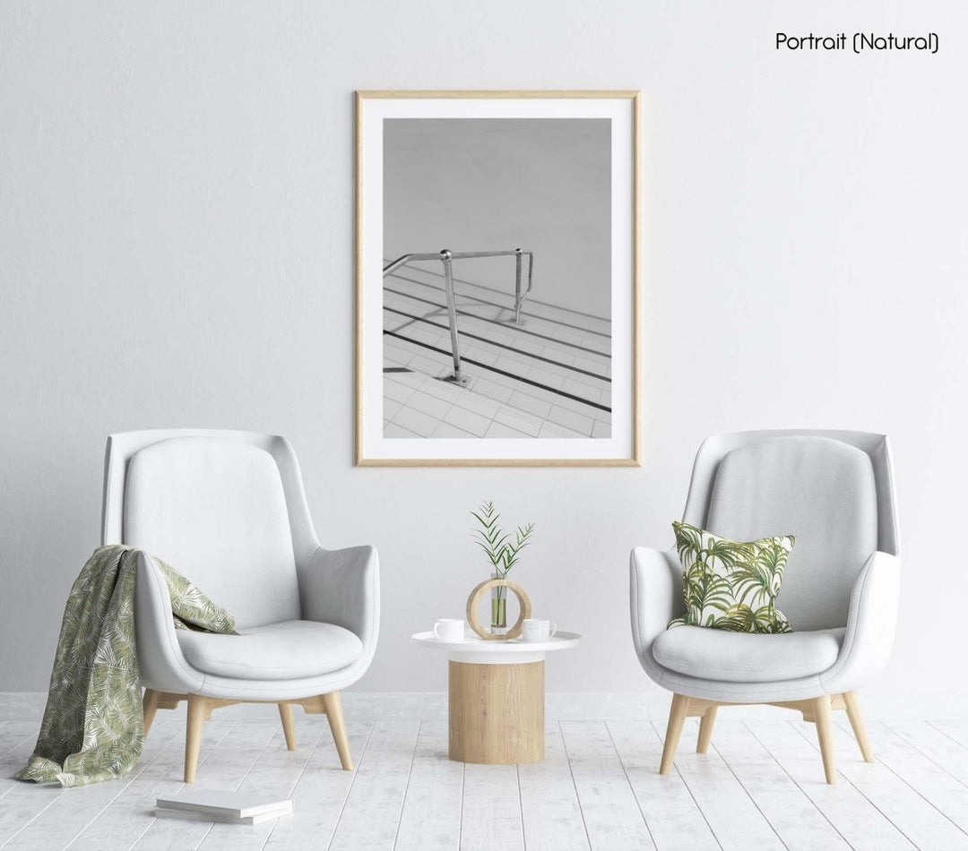 Sea Point pool stairs in Cape Town along promenade.