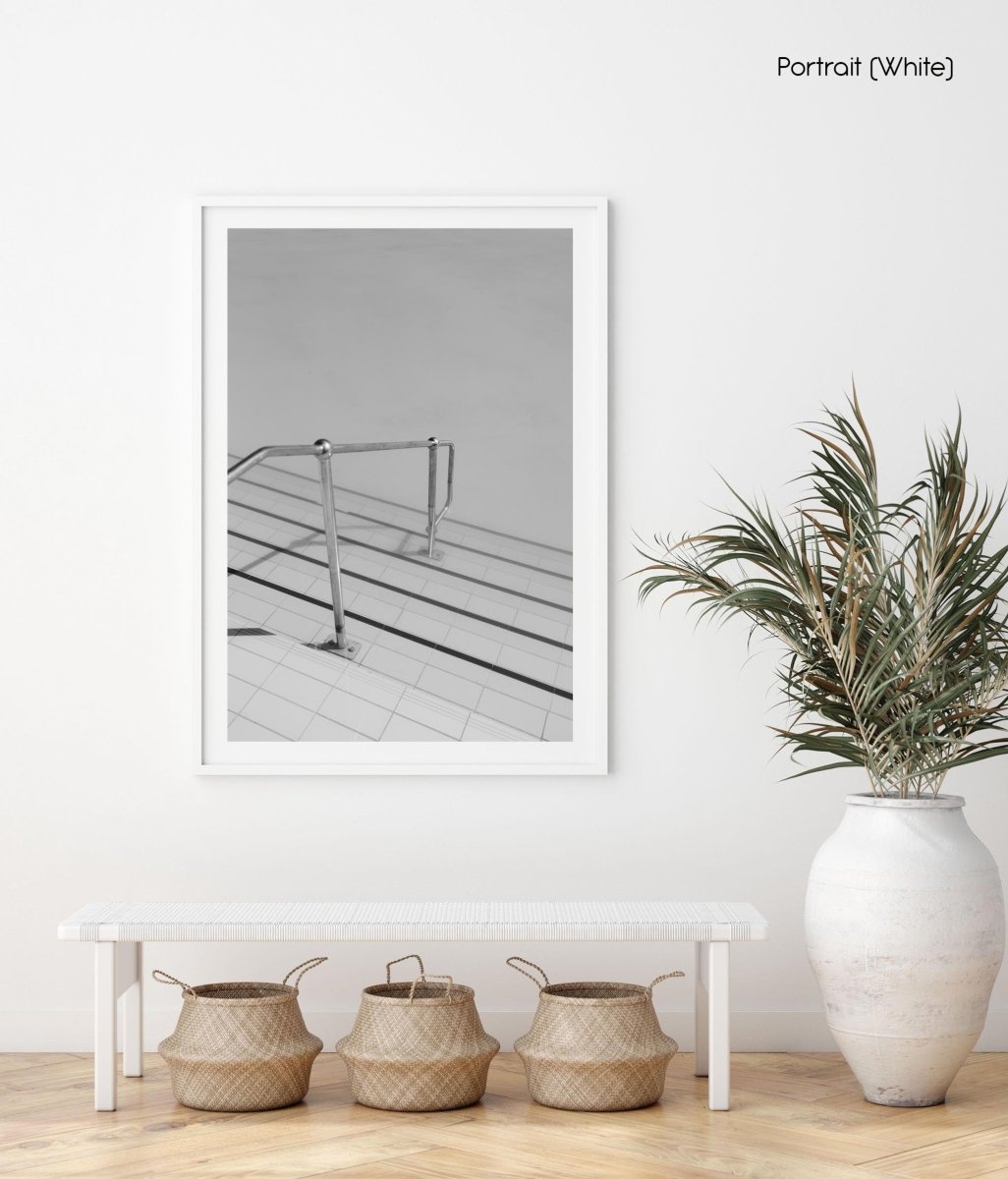 Sea Point pool stairs in Cape Town along promenade.