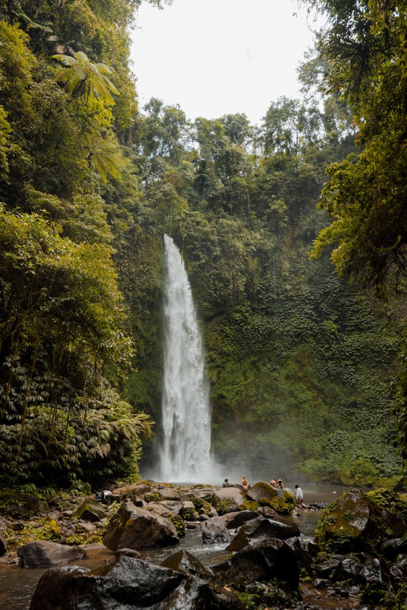 Nungnung waterfall in Indonesia, Bali.