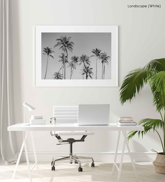 Framed Artwork with a white frame  in an office space