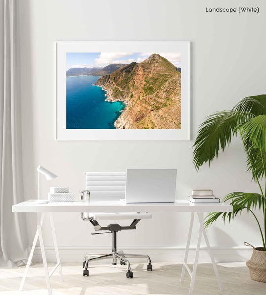 Framed Artwork with a white frame in an office space