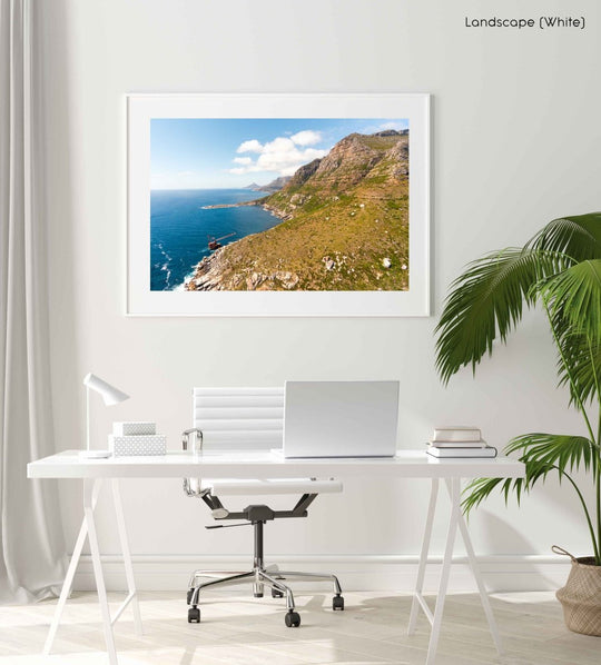 Framed Artwork with a white frame in an office space