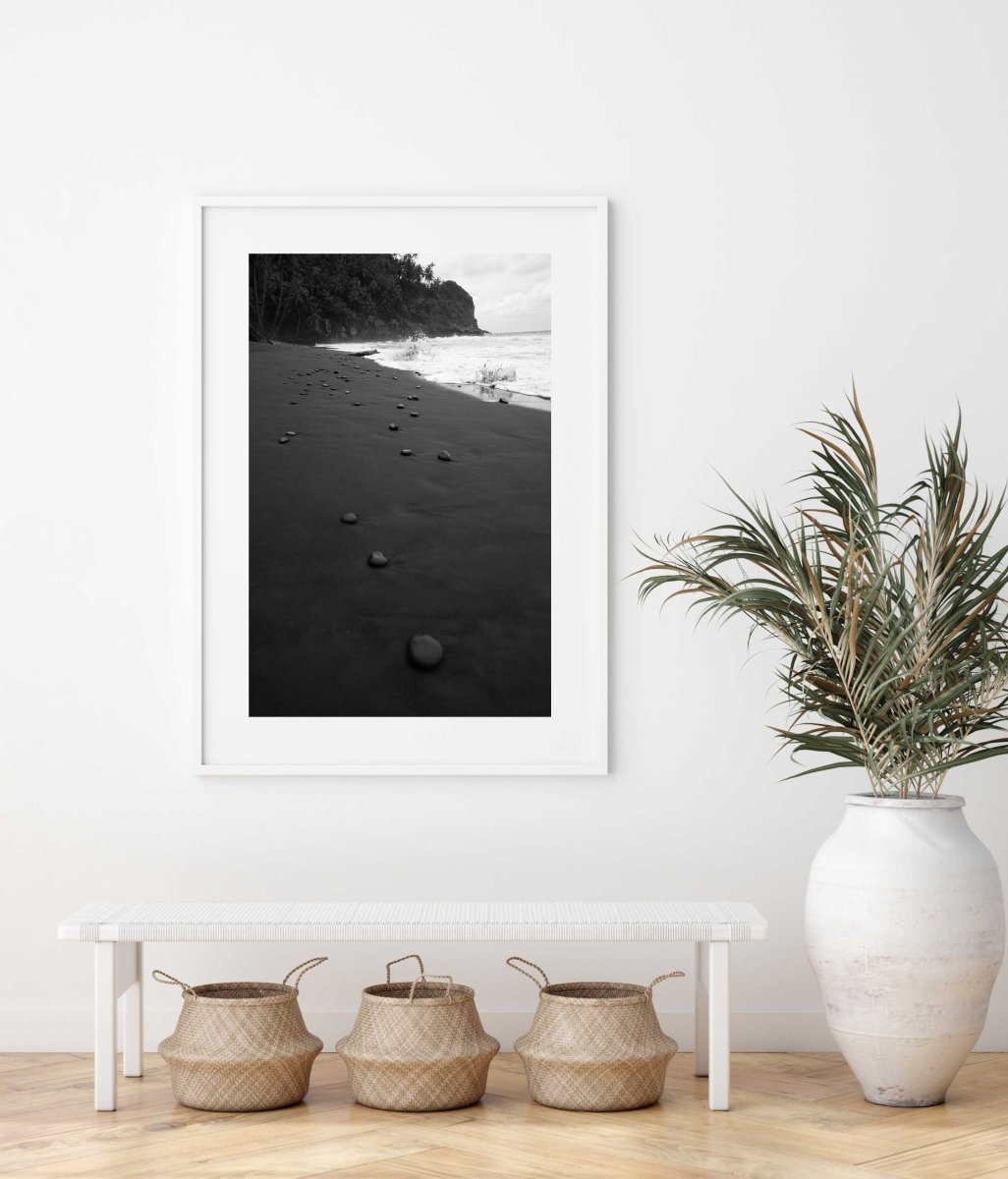 Framed Artwork with a white frame in an office space