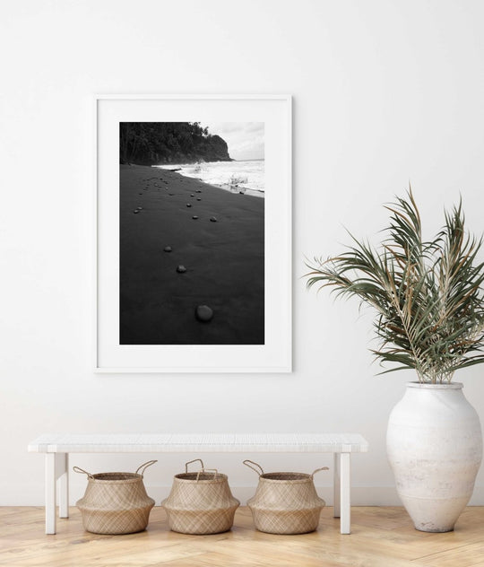 Framed Artwork with a white frame in an office space