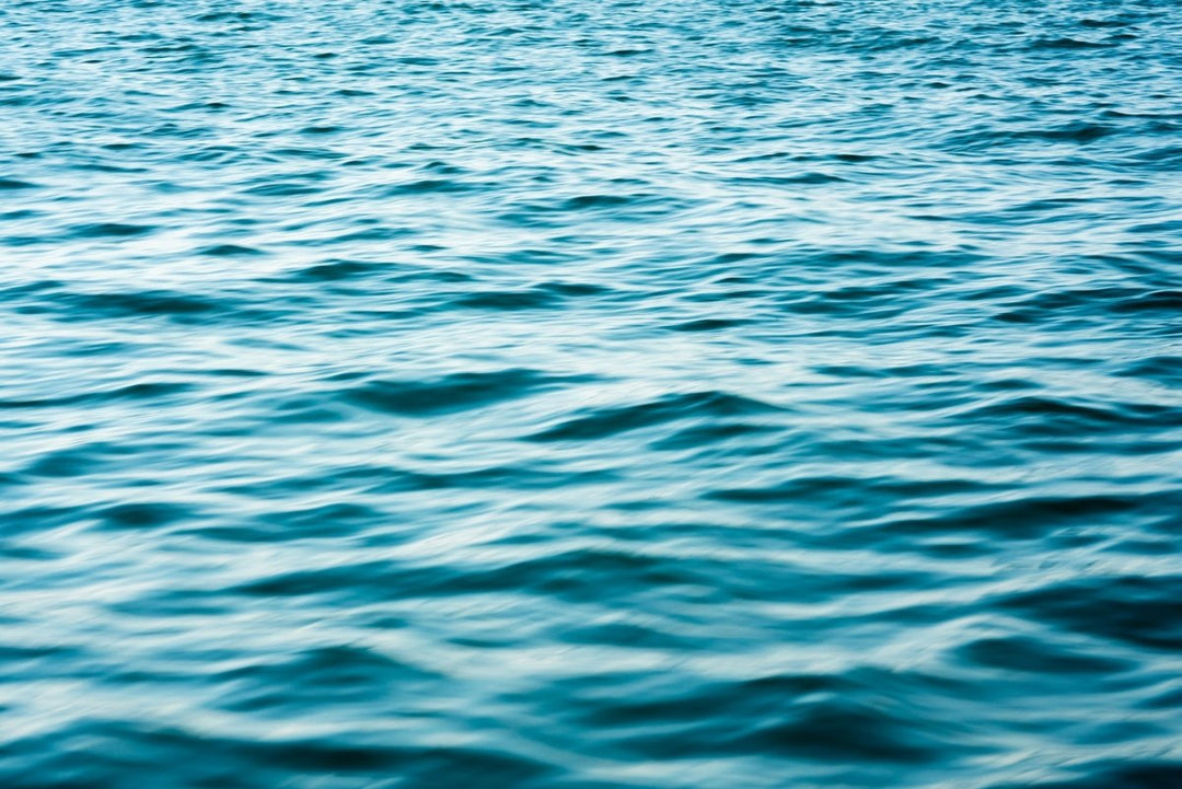 Ocean ripples photograph taken from moving boat with slow shutter speed.