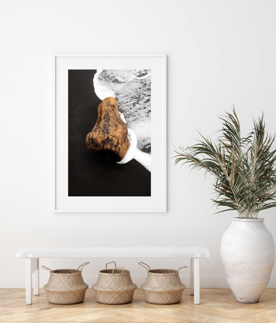 Framed Artwork with a white frame in an office space