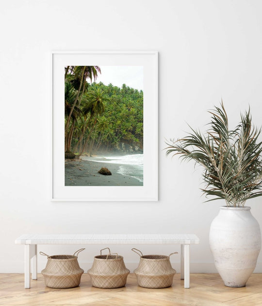 Framed Artwork with a white frame in an office space