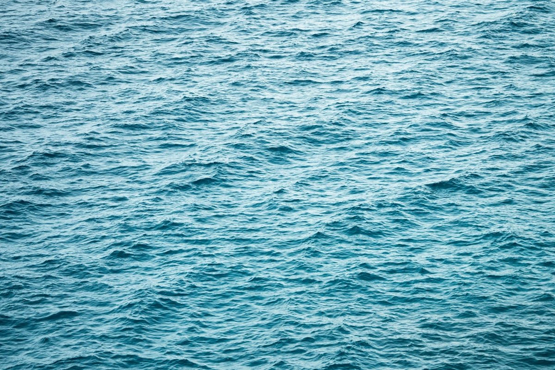 Ocean ripples taken on a telephoto zoom lens of the sea at Sao Tome and Principe.