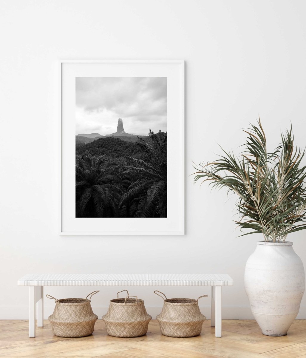 Framed Artwork with a white frame in an office space