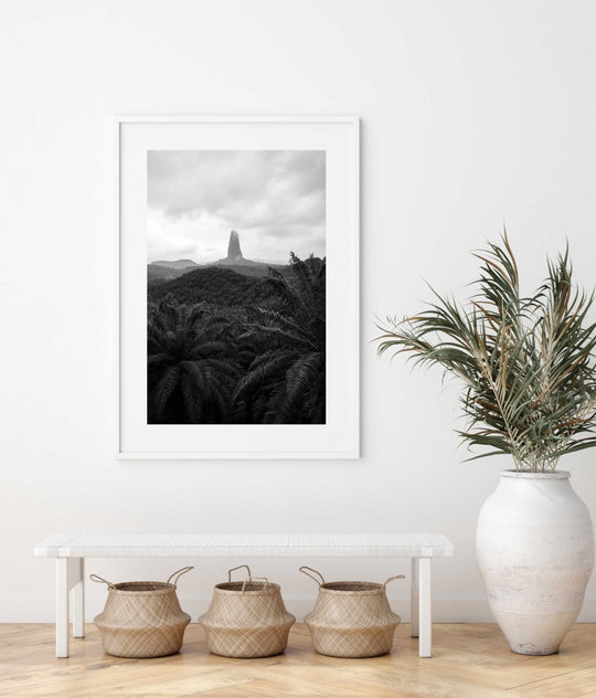 Framed Artwork with a white frame in an office space