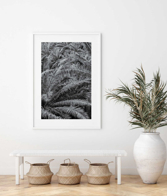Framed Artwork with a white frame in an office space