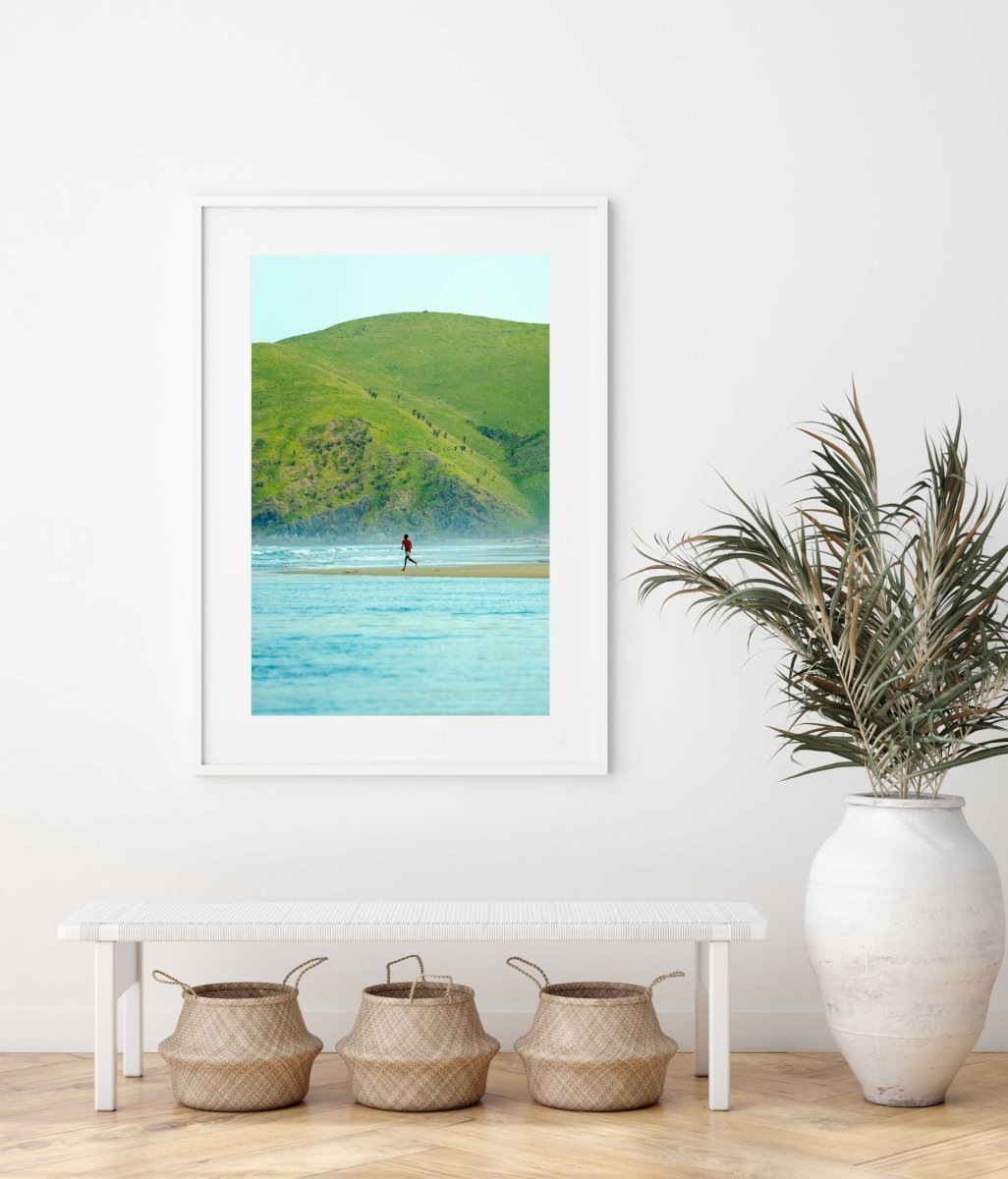 Framed Artwork with a white frame in an office space