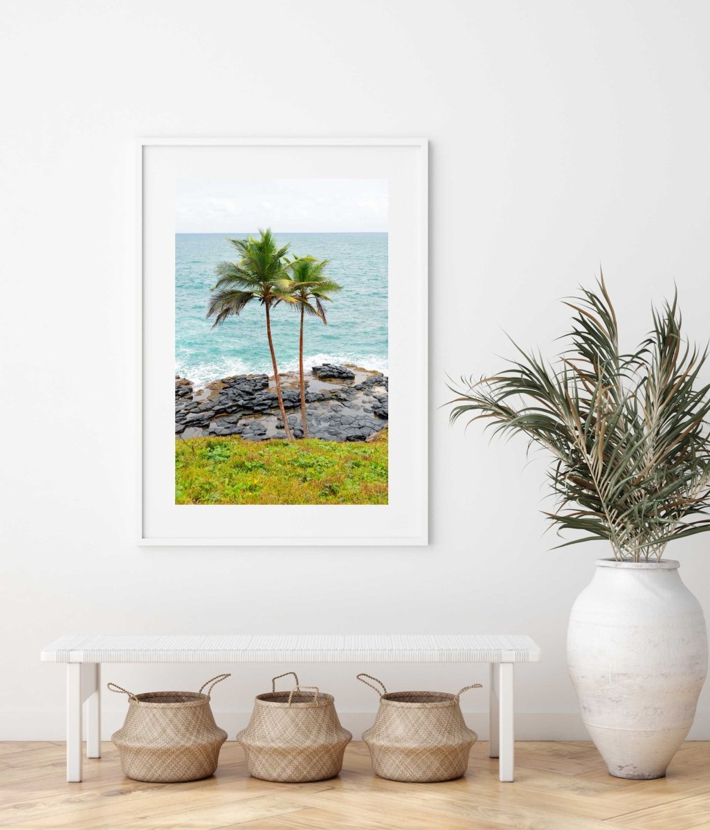 Framed Artwork with a white frame in an office space