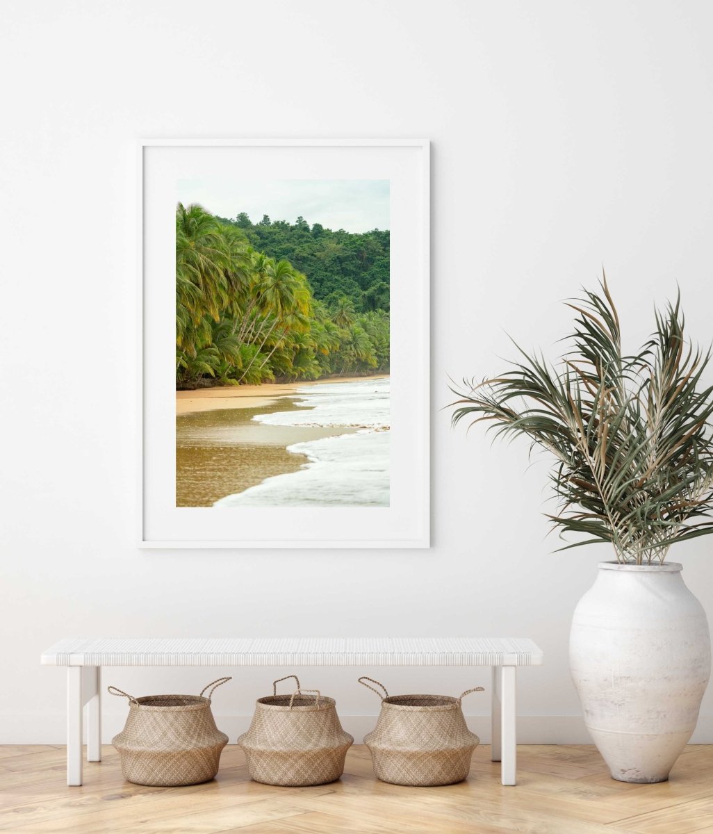 Framed Artwork with a white frame in an office space