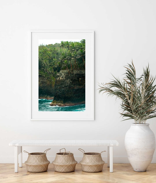 Framed Artwork with a white frame in an office space