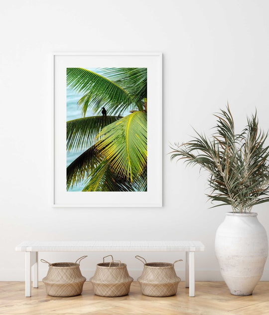 Framed Artwork with a white frame in an office space