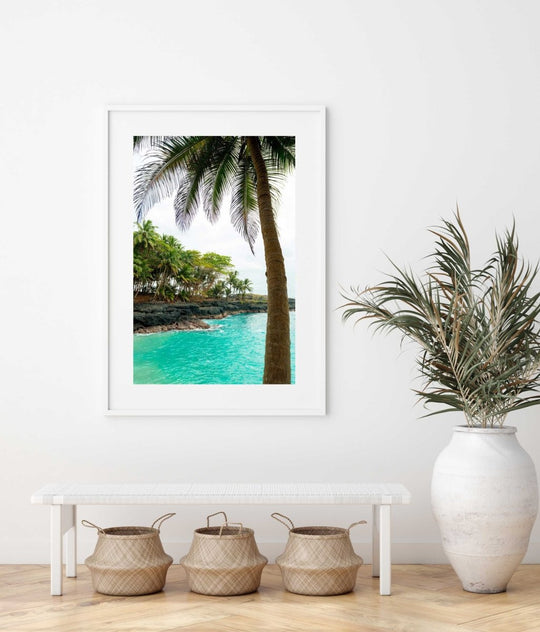Framed Artwork with a white frame in an office space