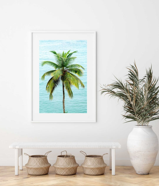 Framed Artwork with a white frame in an office space