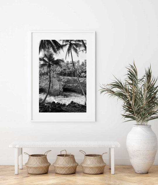 Framed Artwork with a white frame in an office space