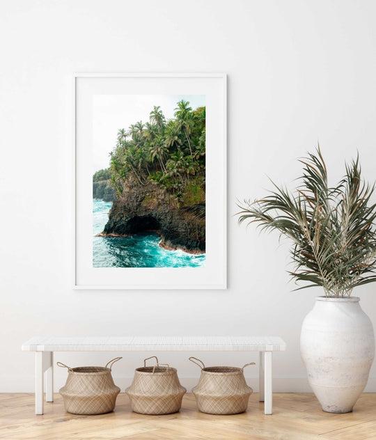 Framed Artwork with a white frame in an office space