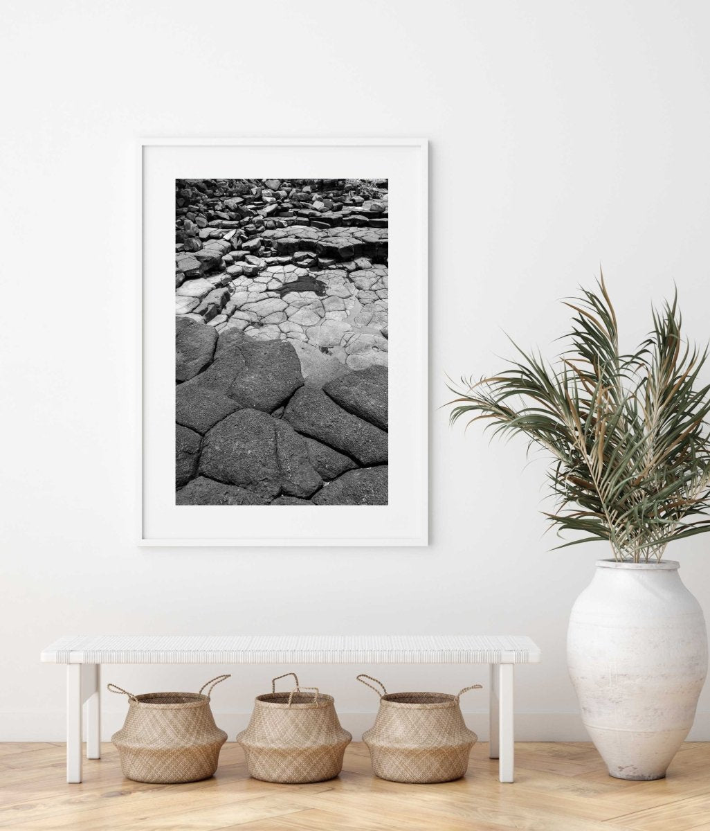 Framed Artwork with a white frame in an office space