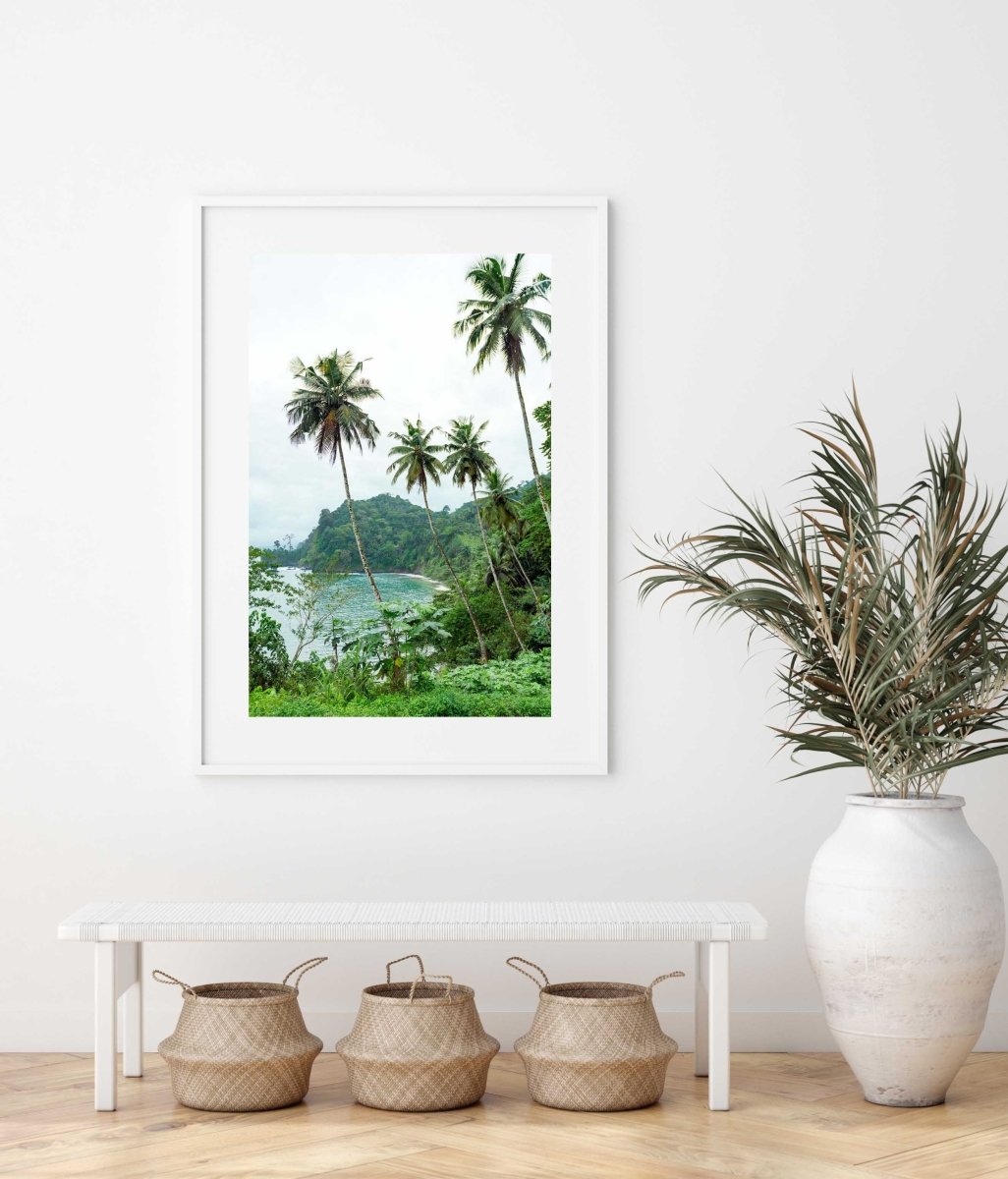 Framed Artwork with a white frame in an office space
