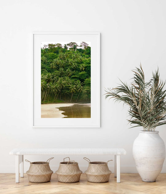 Framed Artwork with a white frame in an office space