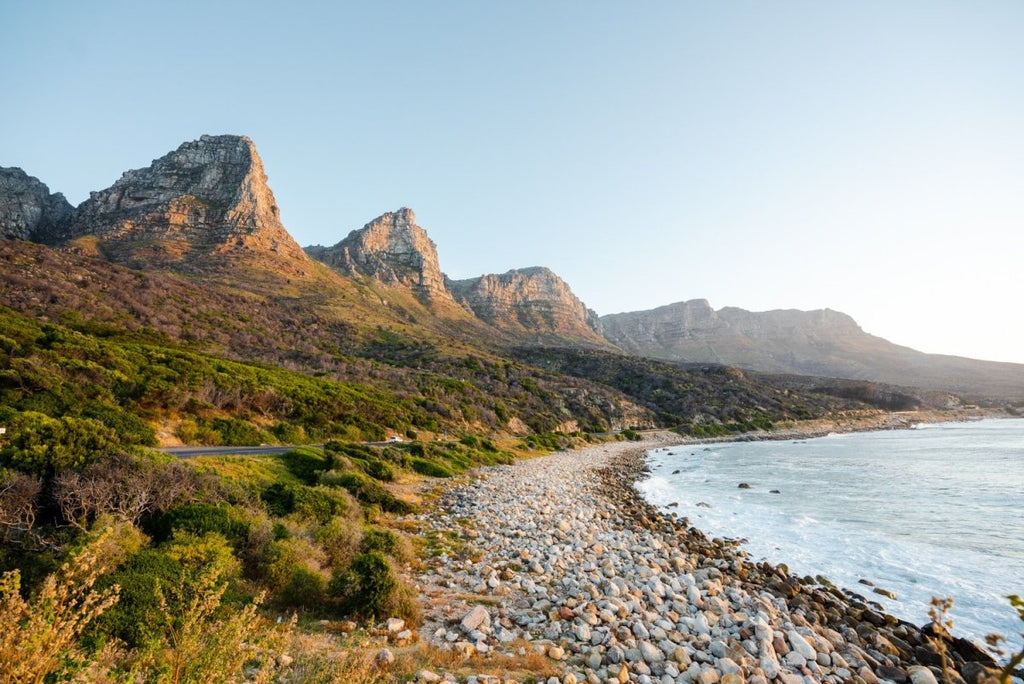 The twelve apostles mountains during sunset at beach