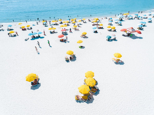 Summer day on Camps Bay beach in Cape town