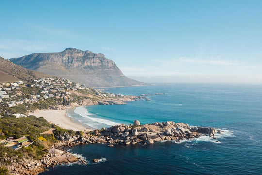 Llandudno Beach and its mountains seen from above