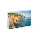 Colorful buildings of Riomaggiore along Cinque Terre coast