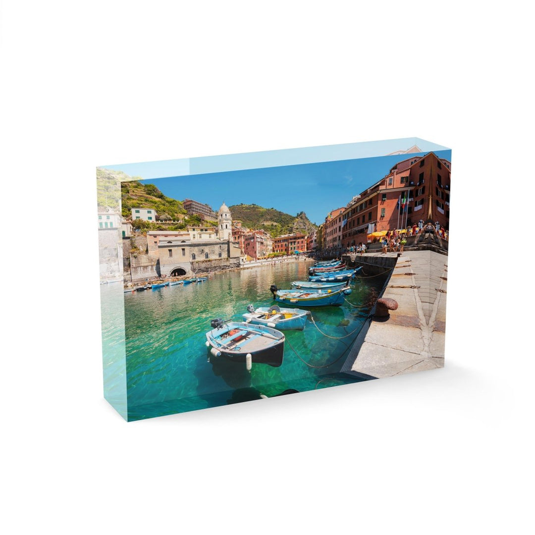 Boats lined up at Promenade in Vernazza Cinque Terre