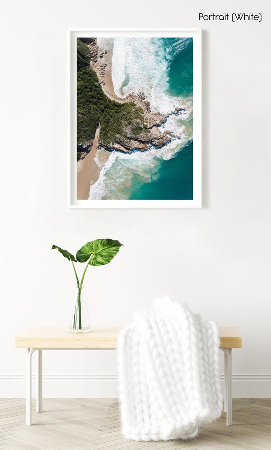 Aerial skyview of the wedge beach