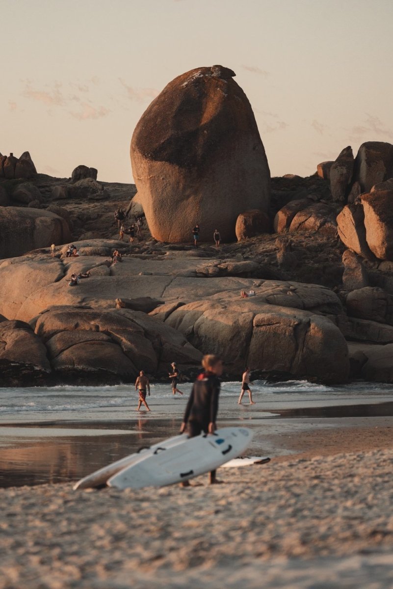 Lifesaving during sunset on Llandudno Beach