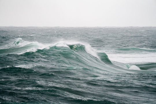 Wild waves on ocean in Cape Town