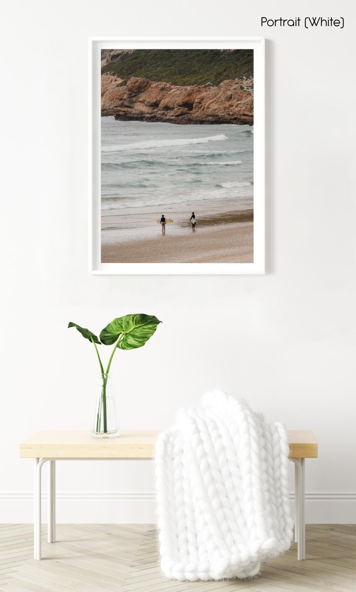 Two surfers on Robberg Beach Plett